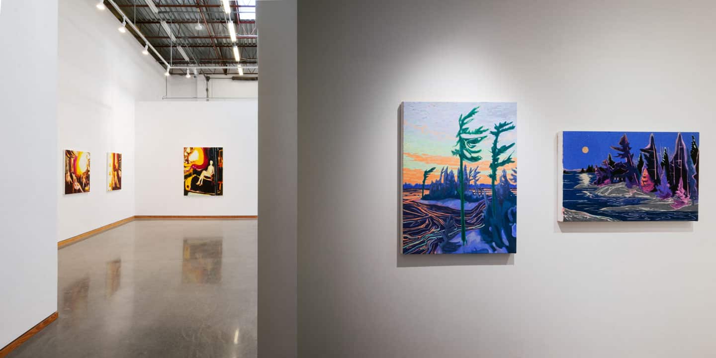 Bradley Wood and Kyle Scheurmann at Angell Gallery